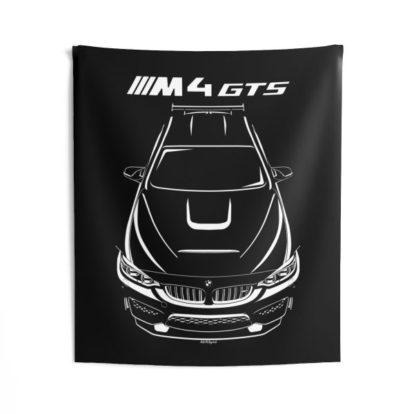 BMW M4 GTS Tapestry 50 x 60 inch by Auto Art Apparel