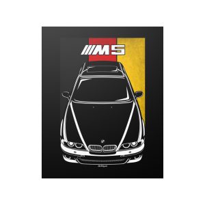 BMW M5 1999-2003 Poster - Germany Flag Print 16 x 20 inch by Auto Art Apparel