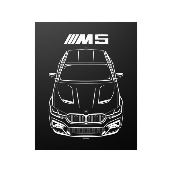 BMW M5 CS 2022-2023 Poster 16 x 20 inch by Auto Art Apparel