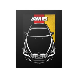 BMW M6 2005-2011 Poster - Germany Flag Print 16 x 20 inch by Auto Art Apparel