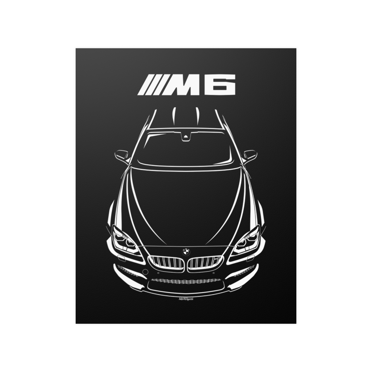 BMW M6 2013-2019 Poster 16 x 20 inch by Auto Art Apparel
