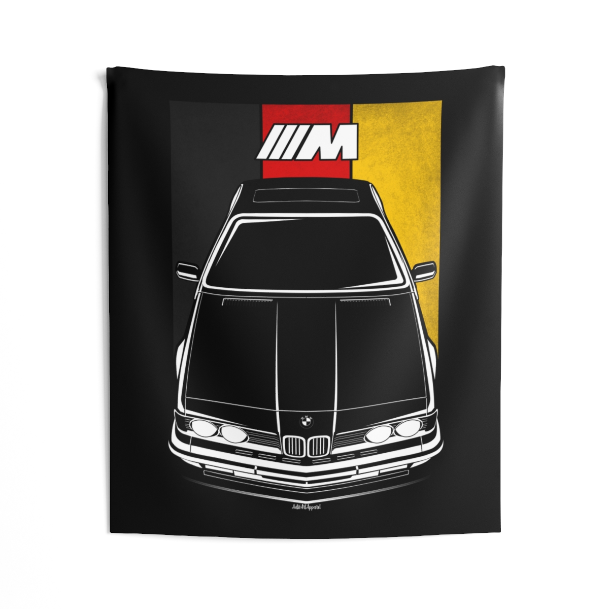 BMW M635 CSI Tapestry - Germany Flag Wall Art 50 x 60 inch by Auto Art Apparel