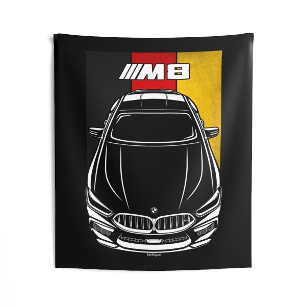 BMW M8 2020-2024 Tapestry - Germany Flag Wall Art 50 x 60 inch by Auto Art Apparel
