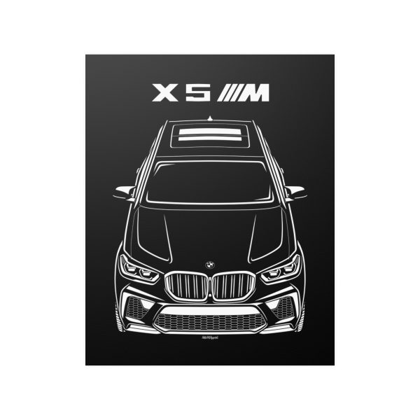 BMW X5 M 2020-2023 Poster 16 x 20 inch by Auto Art Apparel