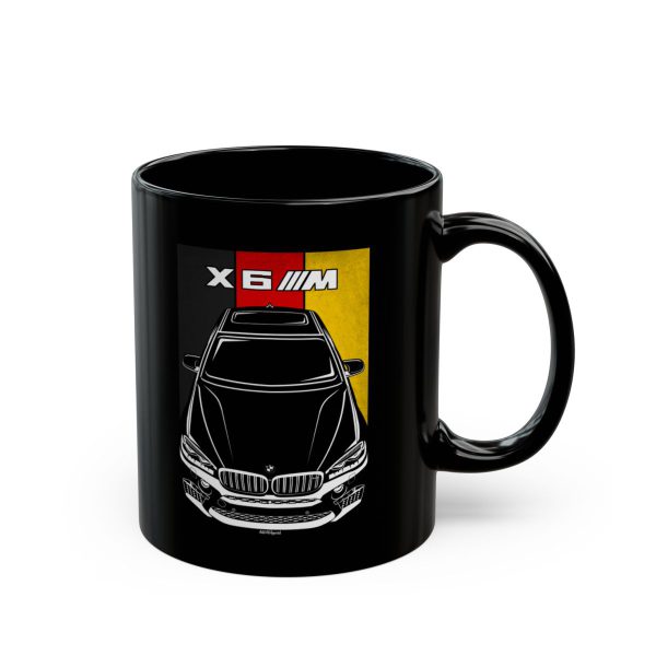 BMW X6 M 2015-2019 Mug - Germany Flag Coffee Mug 11 oz by Auto Art Apparel