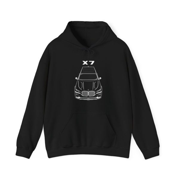 BMW X7 2019-2022 Hoodie Black by Auto Art Apparel