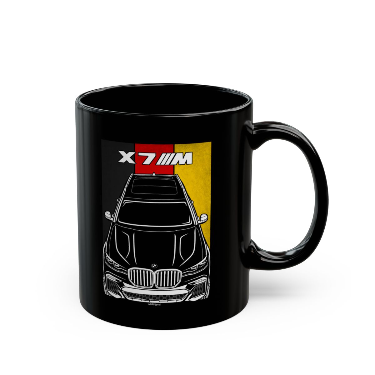 BMW X7 M 2019-2022 Mug - Germany Flag Coffee Mug 11 oz by Auto Art Apparel