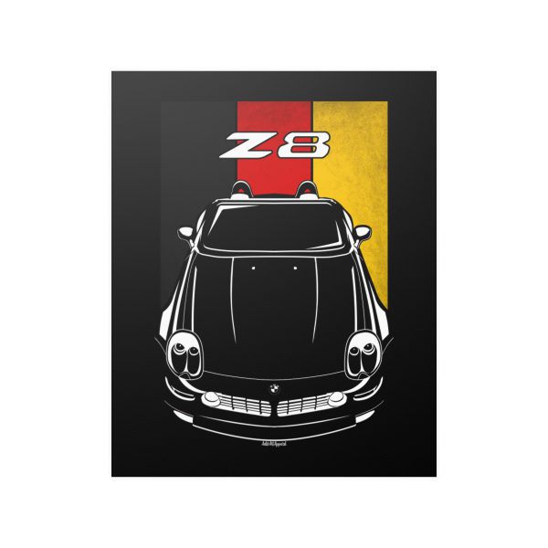 BMW Z8 1999-2003 Poster - Germany Flag Print 16 x 20 inch by Auto Art Apparel