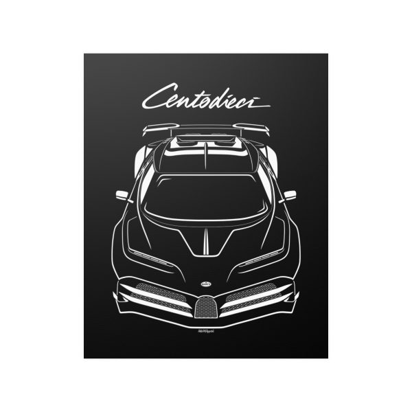 Bugatti Centodieci Poster 16 x 20 inch by Auto Art Apparel