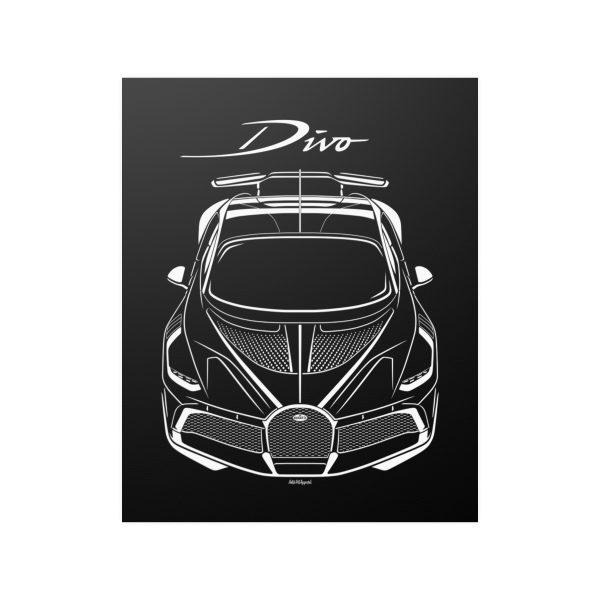 Bugatti Divo Lady Bug Poster 16 x 20 inch by Auto Art Apparel