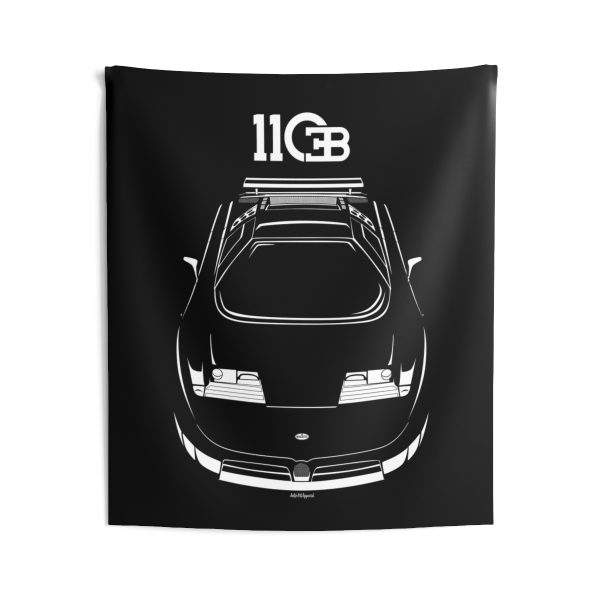 Bugatti EB110 Tapestry 50 x 60 inch by Auto Art Apparel