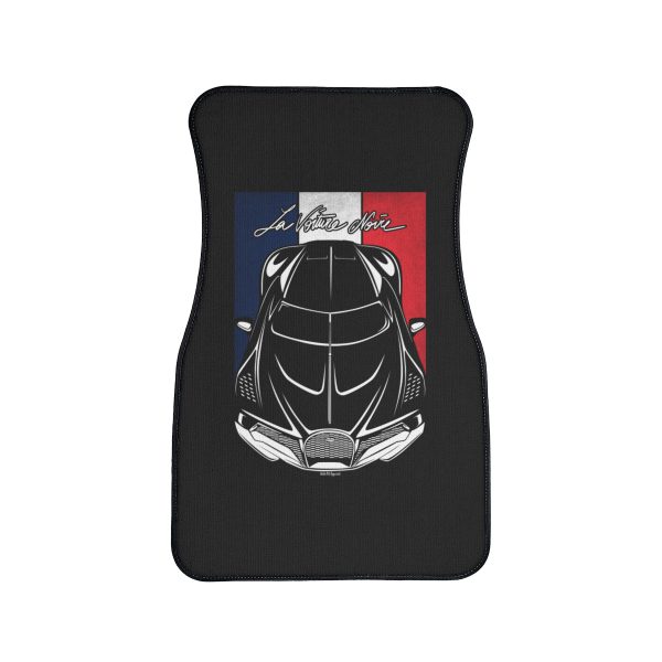 Bugatti La Voiture Noire Car Mat - France Flag Floor Mats Front Carpet Floor Mats by Auto Art Apparel