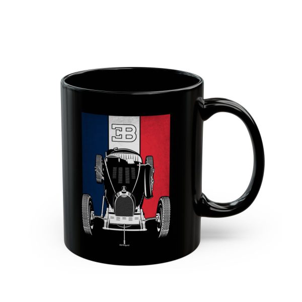 Bugatti Type 35 Mug - France Flag Coffee Mug 11 oz by Auto Art Apparel
