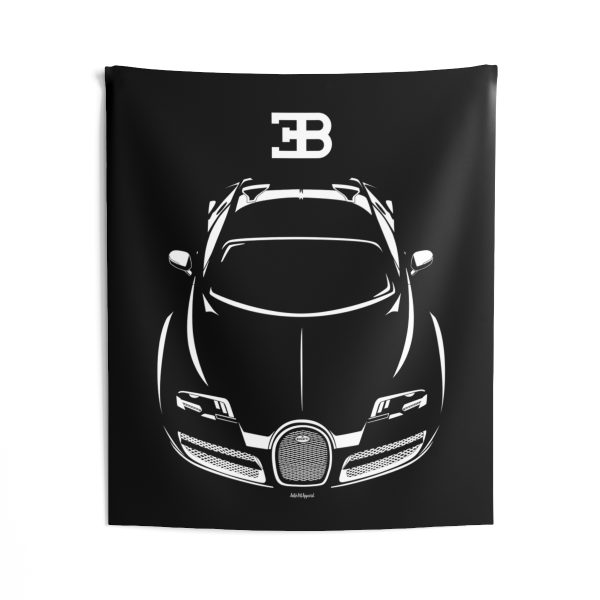 Bugatti Veyron Tapestry 50 x 60 inch by Auto Art Apparel