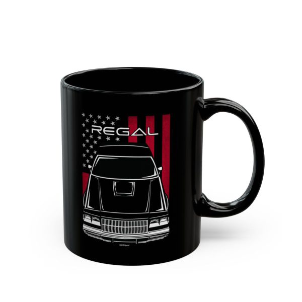 Buick Regal 1981-1987 Mug - US Flag Coffee Mug 11 oz by Auto Art Apparel