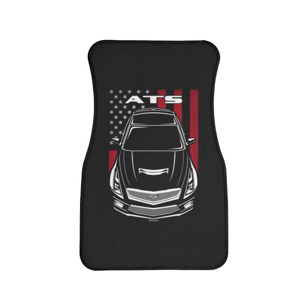 Cadillac ATS V 2016-2019 Car Mat - US Flag Floor Mats Front Carpet Floor Mats by Auto Art Apparel