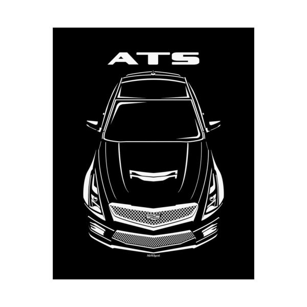 Cadillac ATS V 2016-2019 Poster 16 x 20 inch by Auto Art Apparel