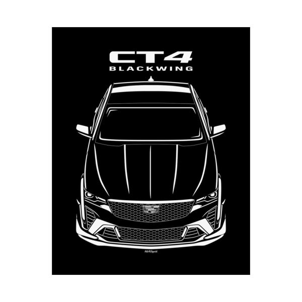 Cadillac CT4 V Blackwing Poster 16 x 20 inch by Auto Art Apparel