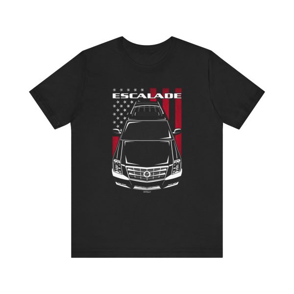 Cadillac Escalade 2007-2014 T-shirt - US Flag Shirt by Auto Art Apparel