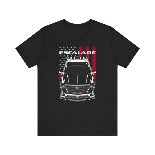 Cadillac Escalade 2021-2024 T-shirt - US Flag Shirt by Auto Art Apparel