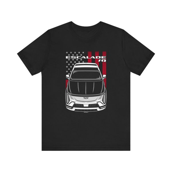 Cadillac Escalade IQ T-shirt - US Flag Shirt by Auto Art Apparel