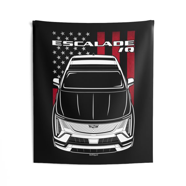 Cadillac Escalade IQ Tapestry - US Flag Wall Art 50 x 60 inch by Auto Art Apparel