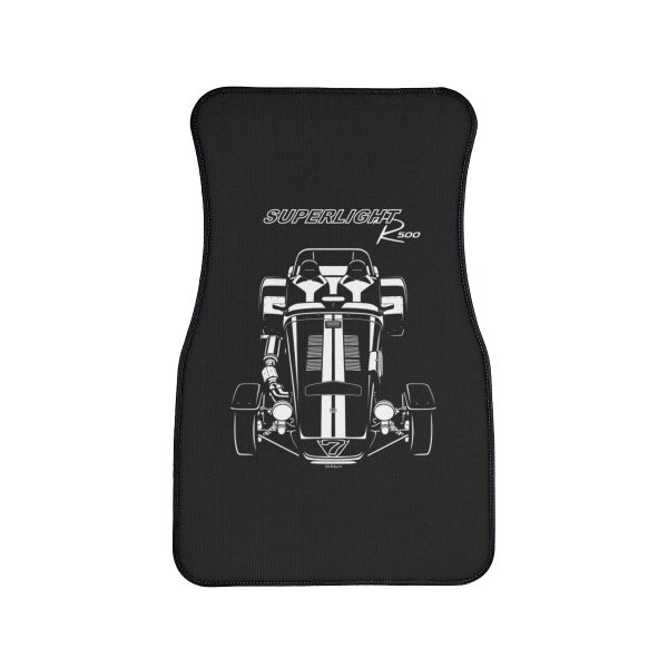 Caterham Superlight R500 White Stripes Car Mat Front Carpet Floor Mats by Auto Art Apparel
