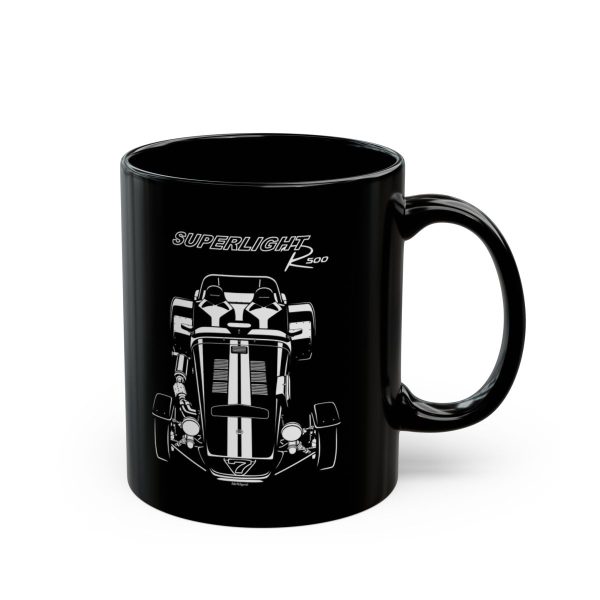 Caterham Superlight R500 White Stripes Mug 11 oz by Auto Art Apparel