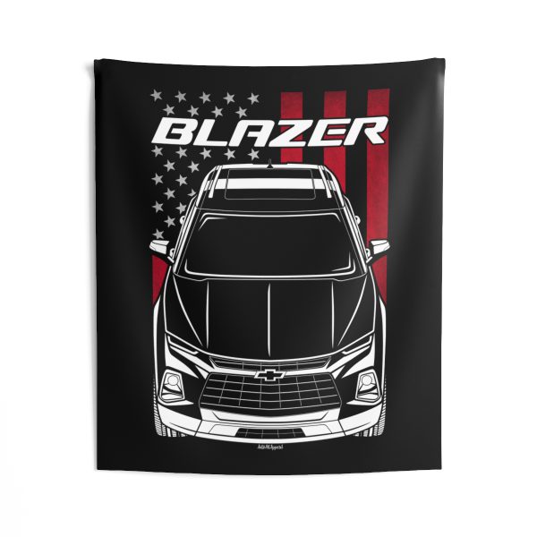 Chevrolet Blazer 2019-2022 Tapestry - US Flag Wall Art 50 x 60 inch by Auto Art Apparel
