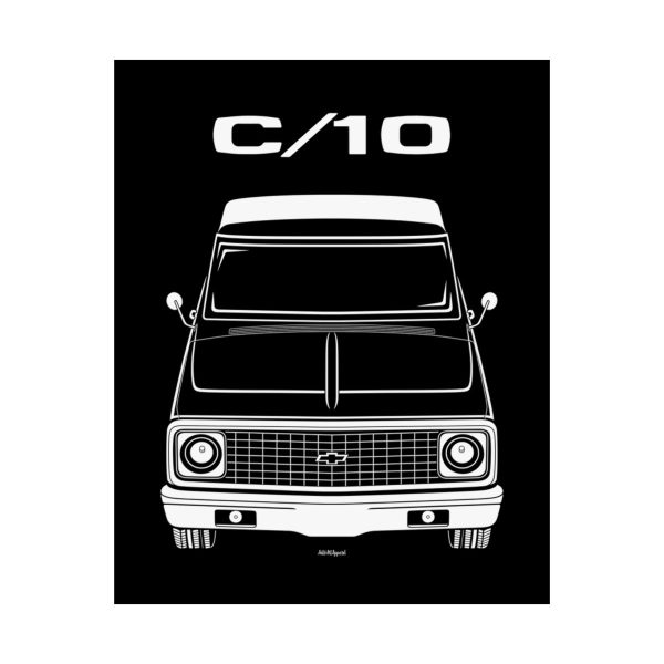 Chevrolet C10 1972 Poster 16 x 20 inch by Auto Art Apparel