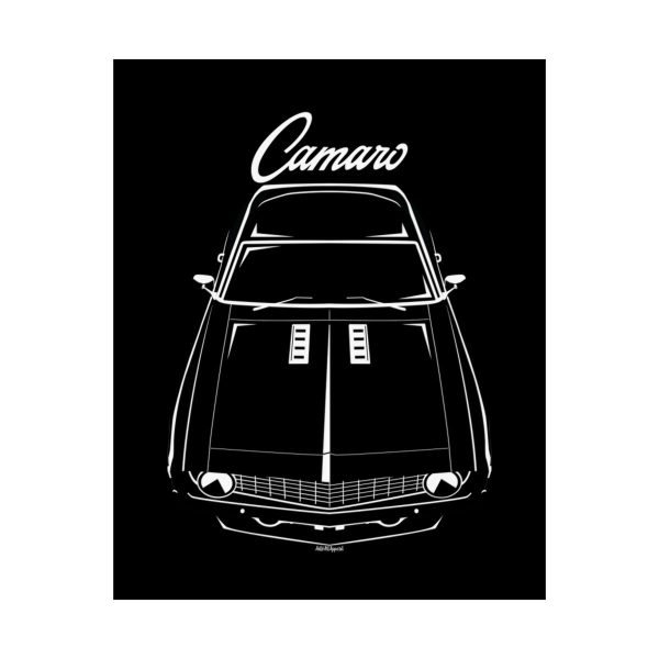 Chevrolet Camaro 1st gen 1969 Poster 16 x 20 inch by Auto Art Apparel