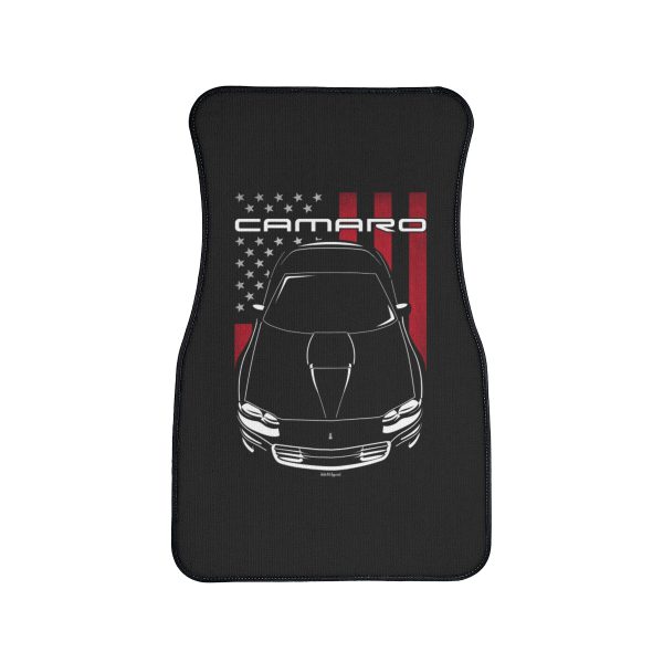 Chevrolet Camaro 4th gen 1998-2002 Car Mat - US Flag Floor Mats Front Carpet Floor Mats by Auto Art Apparel