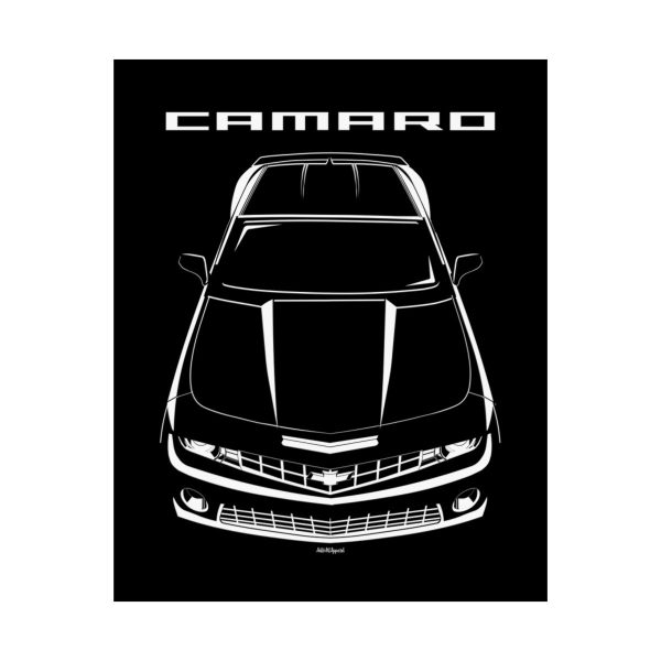 Chevrolet Camaro 5th gen 2010-2013 Poster 16 x 20 inch by Auto Art Apparel