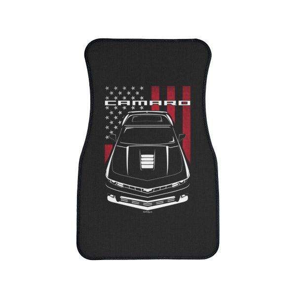 Chevrolet Camaro 5th gen 2014-2015 Car Mat - US Flag Floor Mats Front Carpet Floor Mats by Auto Art Apparel