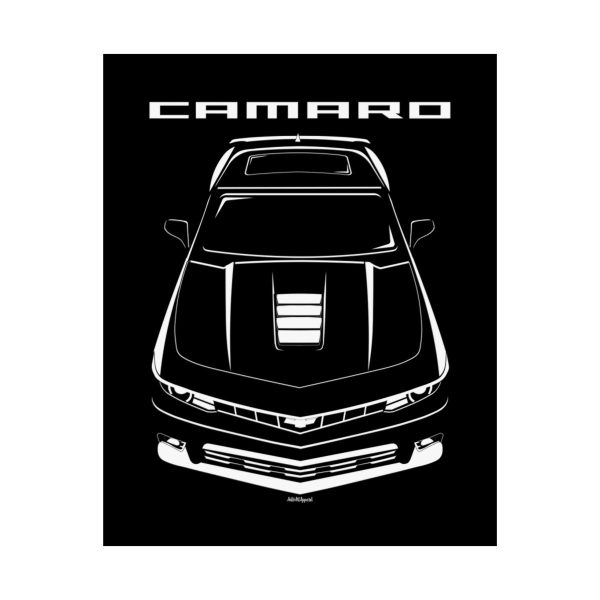 Chevrolet Camaro 5th gen 2014-2015 Poster 16 x 20 inch by Auto Art Apparel