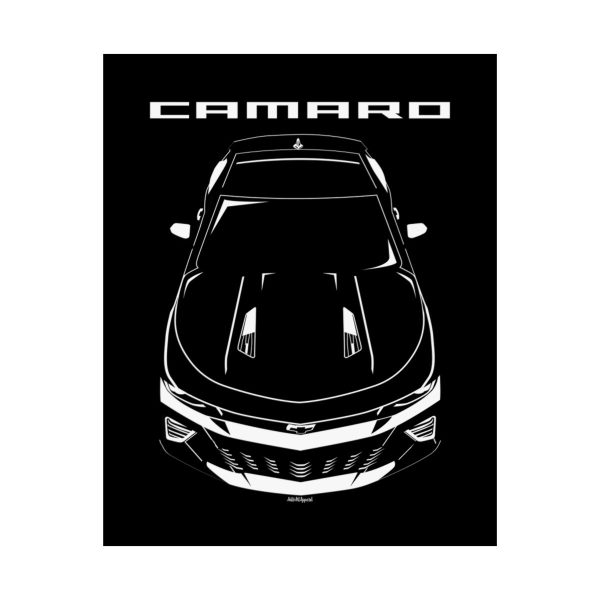 Chevrolet Camaro SS 6th gen 2016-2018 Poster 16 x 20 inch by Auto Art Apparel