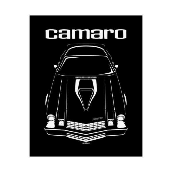 Chevrolet Camaro Z28 2nd gen Poster 16 x 20 inch by Auto Art Apparel