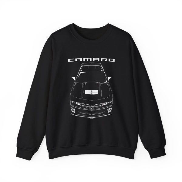 Chevrolet Camaro ZL1 5th gen 2014-2015 Crewneck Sweatshirt Black by Auto Art Apparel