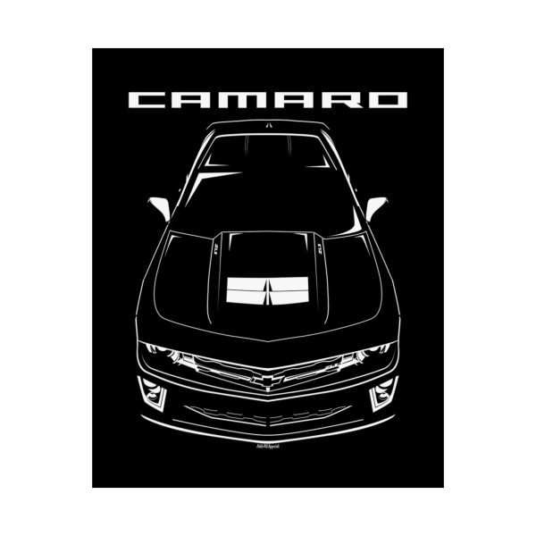 Chevrolet Camaro ZL1 5th gen 2014-2015 Poster 16 x 20 inch by Auto Art Apparel