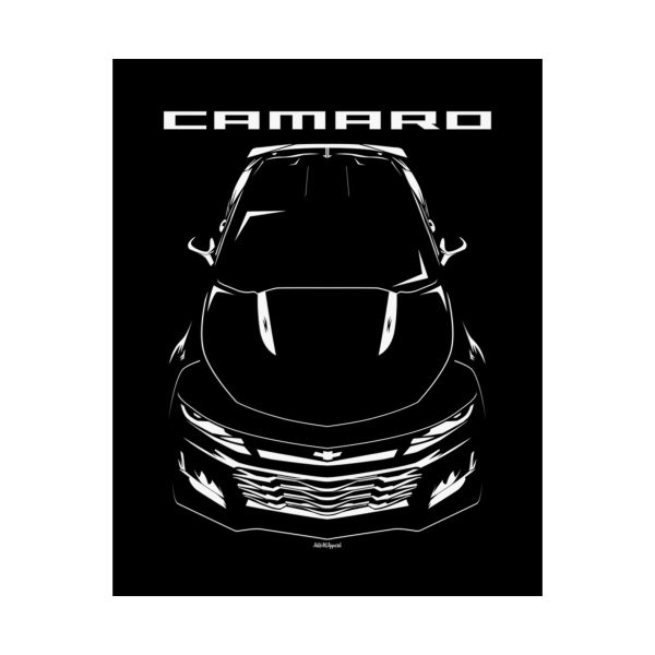 Chevrolet Camaro ZL1 6th gen 2017-2024 Poster 16 x 20 inch by Auto Art Apparel