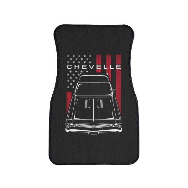 Chevrolet Chevelle SS 1967 Car Mat - US Flag Floor Mats Front Carpet Floor Mats by Auto Art Apparel