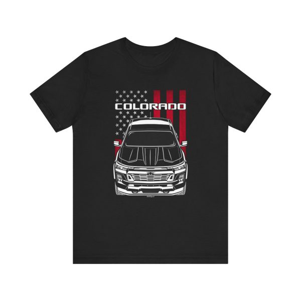 Chevrolet Colorado 2023-2024 T-shirt - US Flag Shirt by Auto Art Apparel