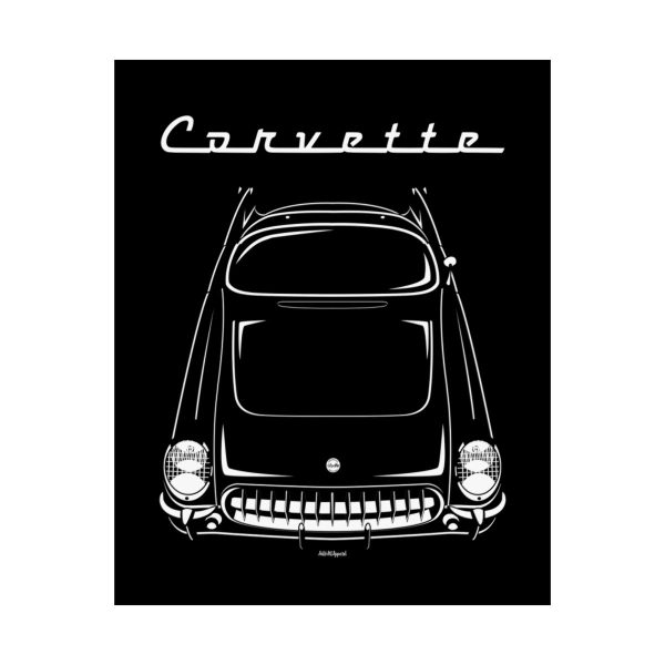 Chevrolet Corvette C1 1953-1955 Poster 16 x 20 inch by Auto Art Apparel