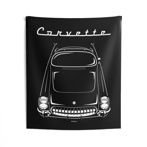 Chevrolet Corvette C1 1953-1955 Tapestry 50 x 60 inch by Auto Art Apparel