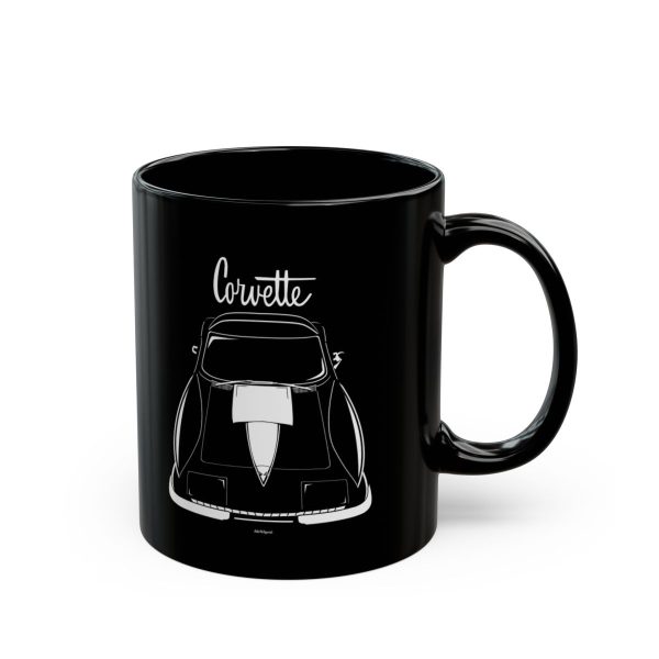 Chevrolet Corvette C2 Stingray White Stripe Mug 11 oz by Auto Art Apparel