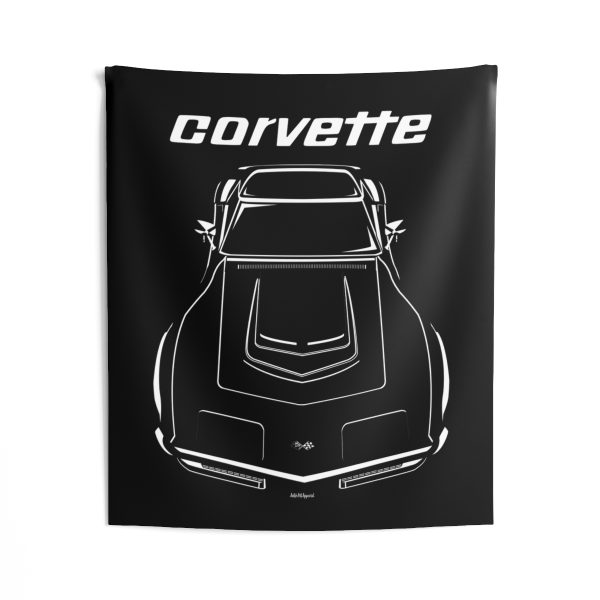 Chevrolet Corvette C3 Tapestry 50 x 60 inch by Auto Art Apparel