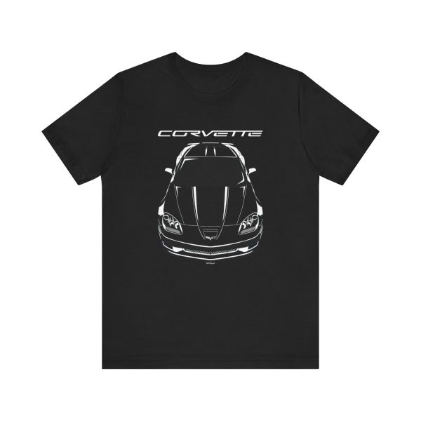 Chevrolet Corvette C6 Z06 T-shirt Black by Auto Art Apparel