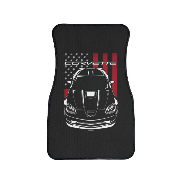 Chevrolet Corvette C6 ZR1 Car Mat - US Flag Floor Mats Front Carpet Floor Mats by Auto Art Apparel