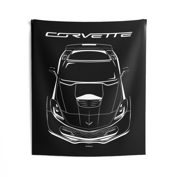 Chevrolet Corvette C7 Z06 Tapestry 50 x 60 inch by Auto Art Apparel