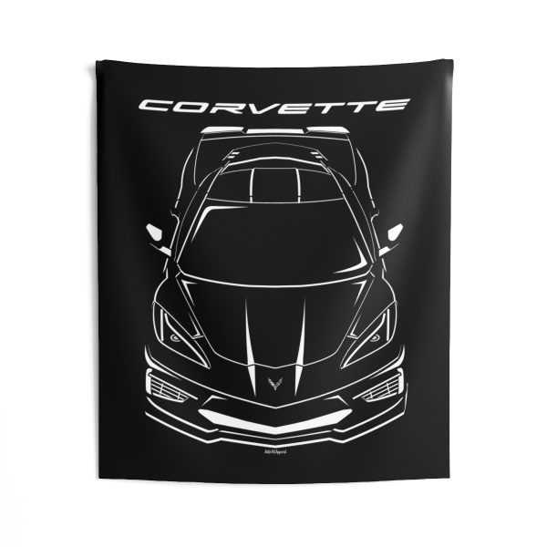 Chevrolet Corvette C8 Tapestry 50 x 60 inch by Auto Art Apparel
